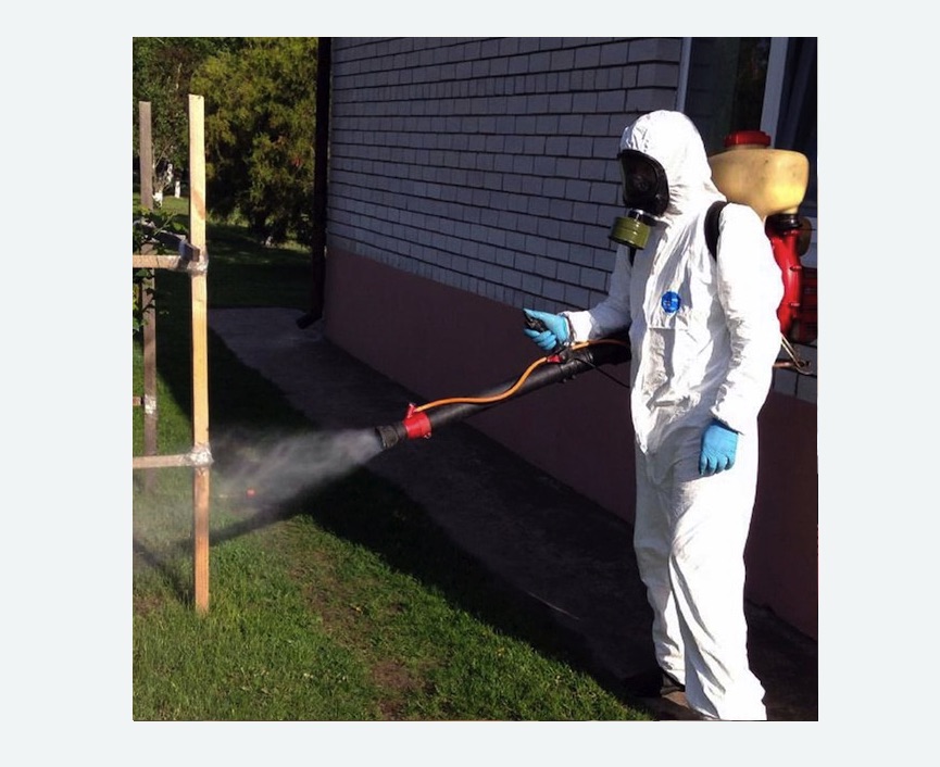 травля клещей на участке в Алачково